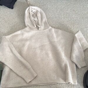 COPY - Jenni Kayne Hooded Ribbed 100% Cashmere Sweater